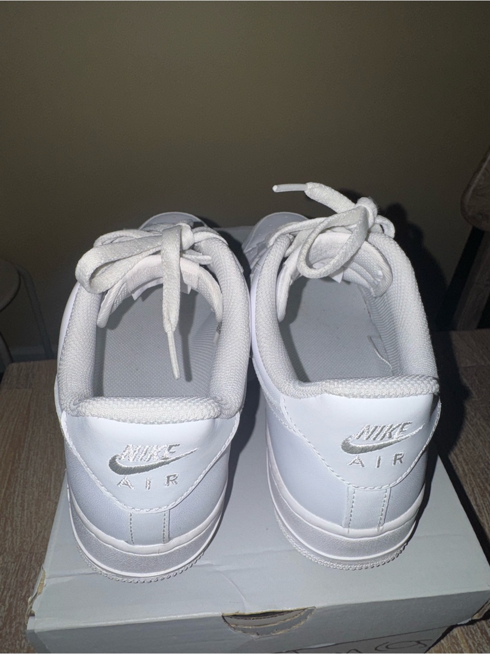 Nike Kids White Low-Top Air Sneakers